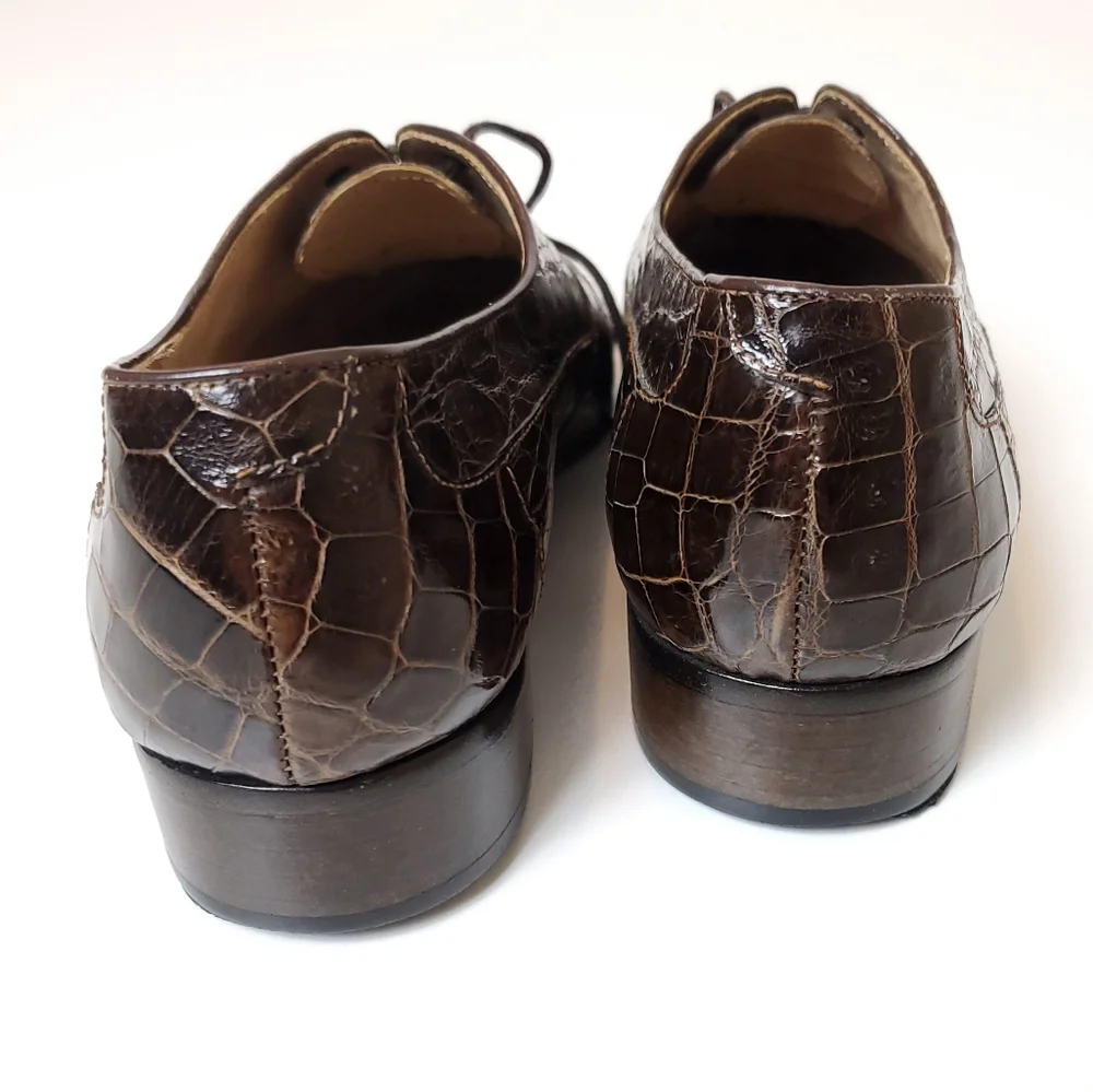 Vintage Fratelli Genuine Alligator Oxfords - Picture 6 of 13